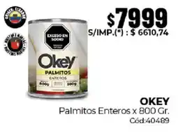 Diarco Okey palmitos enteros oferta