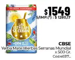 Diarco Cbse yerba mate hierbas serranas mundial oferta