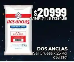 Diarco Dos anclas sal gruesa oferta