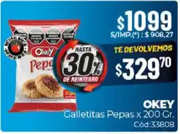 Diarco Okey galletitas pepas oferta