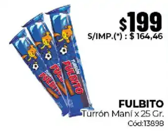 Diarco Fulbito turrón maní oferta