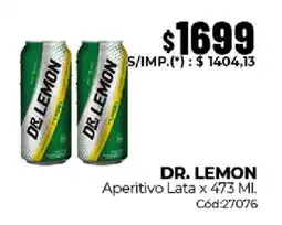 Diarco Dr. lemon aperitivo lata oferta