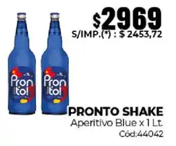 Diarco Pronto shake aperitivo blue oferta
