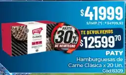 Diarco Paty hamburguesas de carne clásica oferta