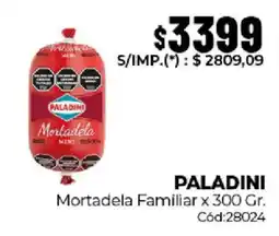 Diarco Paladini mortadela familiar oferta