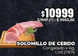 Diarco Solomillo de cerdo congelado oferta