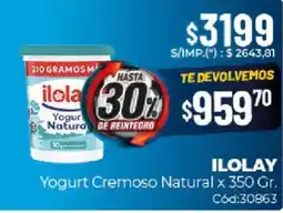Diarco Ilolay yogurt cremoso natural oferta