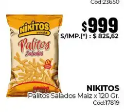 Diarco Nikitos palitos salados maiz oferta