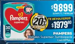 Diarco Pampers pañales supersec jumbopack oferta