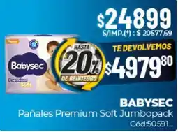 Diarco Babysec pañales premium soft jumbopack oferta