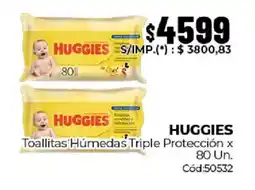 Diarco Huggies toallitas húmedas triple protección oferta