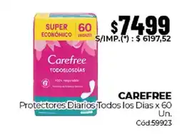 Diarco Carefree protectores diarios todos los dias oferta