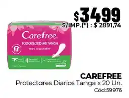 Diarco Carefree protectores diarios tanga oferta