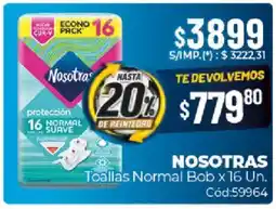Diarco Nosotras toallas normal bob oferta