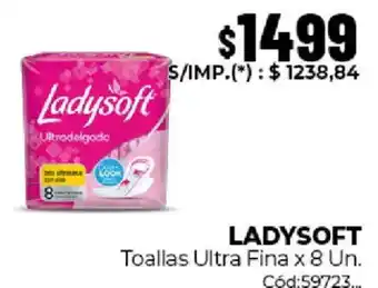 Diarco Ladysoft toallas ultra fina oferta