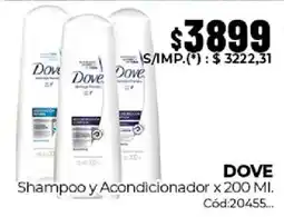Diarco Dove shampoo y acondicionador oferta