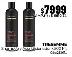 Diarco Tresemmé shampoo y acondicionador oferta