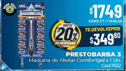 Diarco Prestobarba 3 máquina de afeitar comfortgel oferta