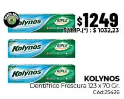 Diarco Kolynos dentifrico frescura 123 oferta