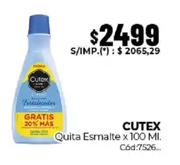 Diarco Cutex quita esmalte oferta