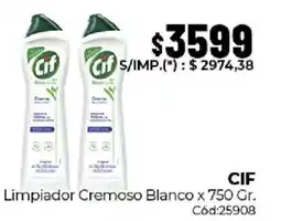Diarco Cif limpiador cremoso blanco oferta