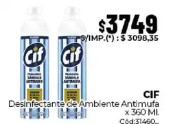 Diarco Cif desinfectante de ambiente antimufa oferta