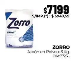 Diarco Zorro jabón en polvo oferta