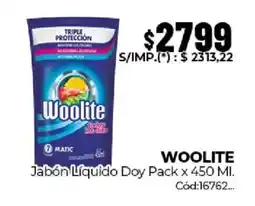 Diarco Woolite jabón líquido doy pack oferta