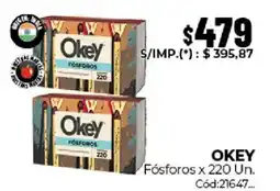 Diarco Okey fósforos oferta