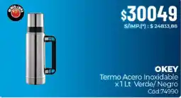 Diarco Okey termo acero inoxidable verde/ negro oferta