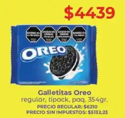 Supermercados Vea Oreo galletitas regular, tipack, paq oferta