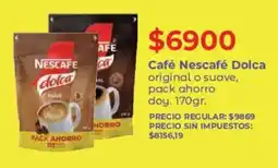 Supermercados Vea Nescafé café dolca original o suave, pack ahorro doy oferta