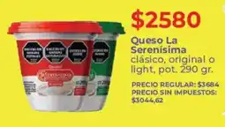 Supermercados Vea La serenísima queso clásico, original o light, pot. oferta