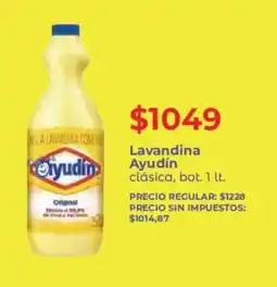 Supermercados Vea Ayudín lavandina clásica, bot. oferta