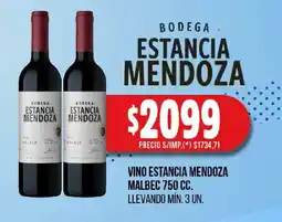 Supermercados Yaguar Bodega estancia mendoza vino oferta