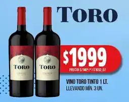 Supermercados Yaguar Toro vino tinto oferta