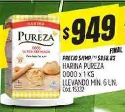 Supermercados Yaguar Pureza harina 0000 oferta