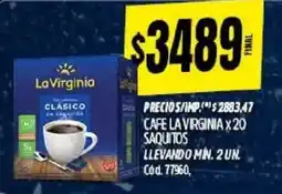 Supermercados Yaguar La Virginia café oferta