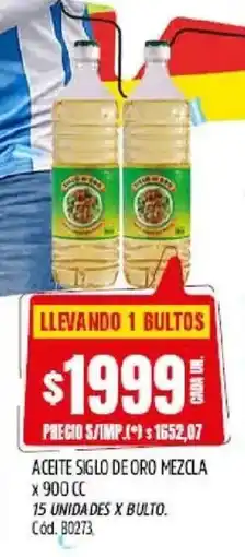 Supermercados Yaguar Siglo de oro aceite mezcla oferta