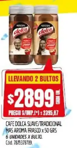 Supermercados Yaguar Café dolca suave/tradicional mas aroma frasco oferta