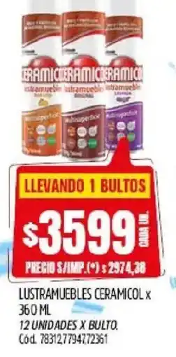 Supermercados Yaguar Ceramicol lustramuebles oferta