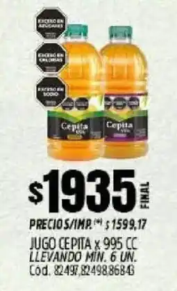 Supermercados Yaguar Cepita jugo oferta