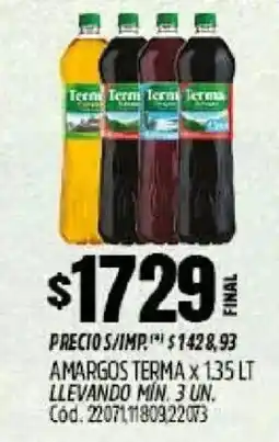 Supermercados Yaguar Terma amargos oferta
