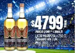 Supermercados Yaguar Mariposa licor oferta