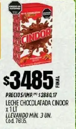 Supermercados Yaguar Cindor leche chocolatada oferta