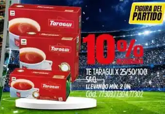 Supermercados Yaguar Taragui té oferta