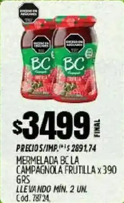 Supermercados Yaguar Bc mermelada la campagnola frutilla oferta