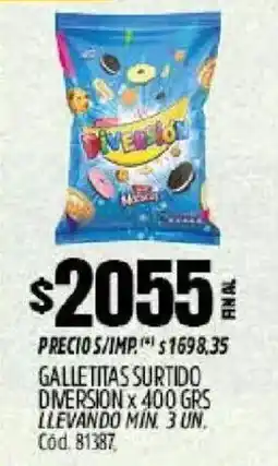 Supermercados Yaguar Diversion galletitas surtido oferta