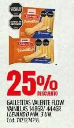 Supermercados Yaguar Vainillas galletitas valente flow oferta