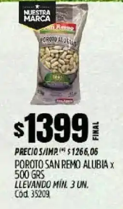 Supermercados Yaguar San remo poroto alubia oferta